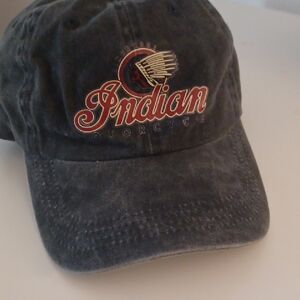 Indian Motorcycle Gray DEMIM VINTAGE Cap HAT